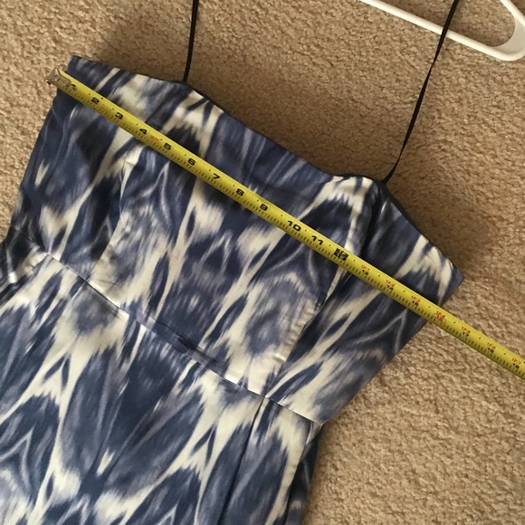 J. Crew | Strapless Silk Patterned Dress - Picture 7 of 11